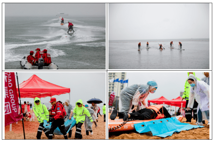 威海高區聯信救援隊成立儀式暨威海國際海水浴場應急救援演練成功舉行(圖5) 威海高區聯信救援隊成立儀式暨威海國際海水浴場應急救援演練成功舉行(圖5)